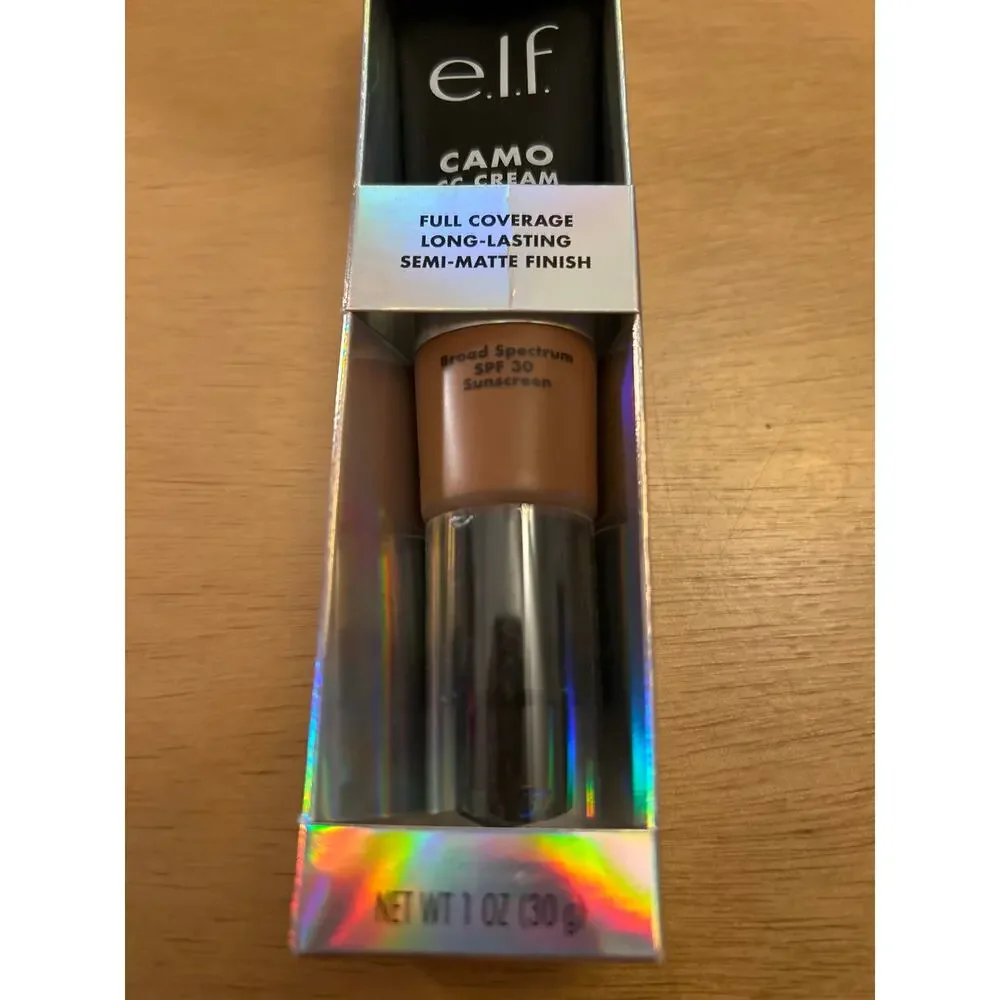New ELF Camo CC Cream #84926 Deep 560 C w/Cool Pink Undertones SPF 30 Sunscreen
